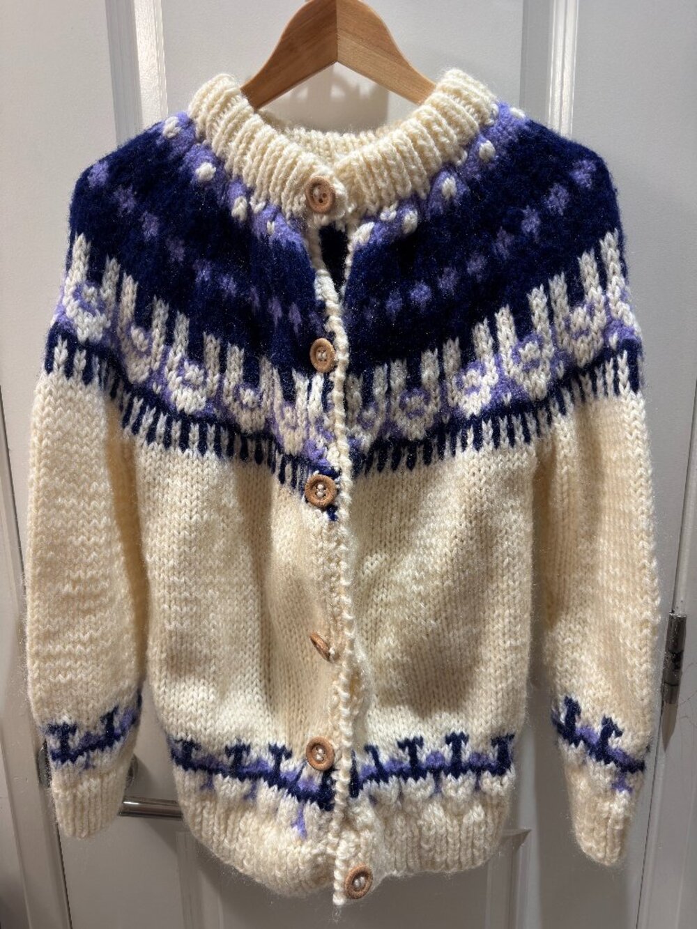 Hand Knit Chunky Wool Sweater